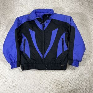 VTG Edelweiss Women Winter Jacket Medium Black Purple. Read Desc For Measurement